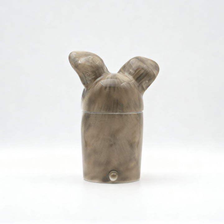 3D Painted Rabbit Urn & Storage Jar