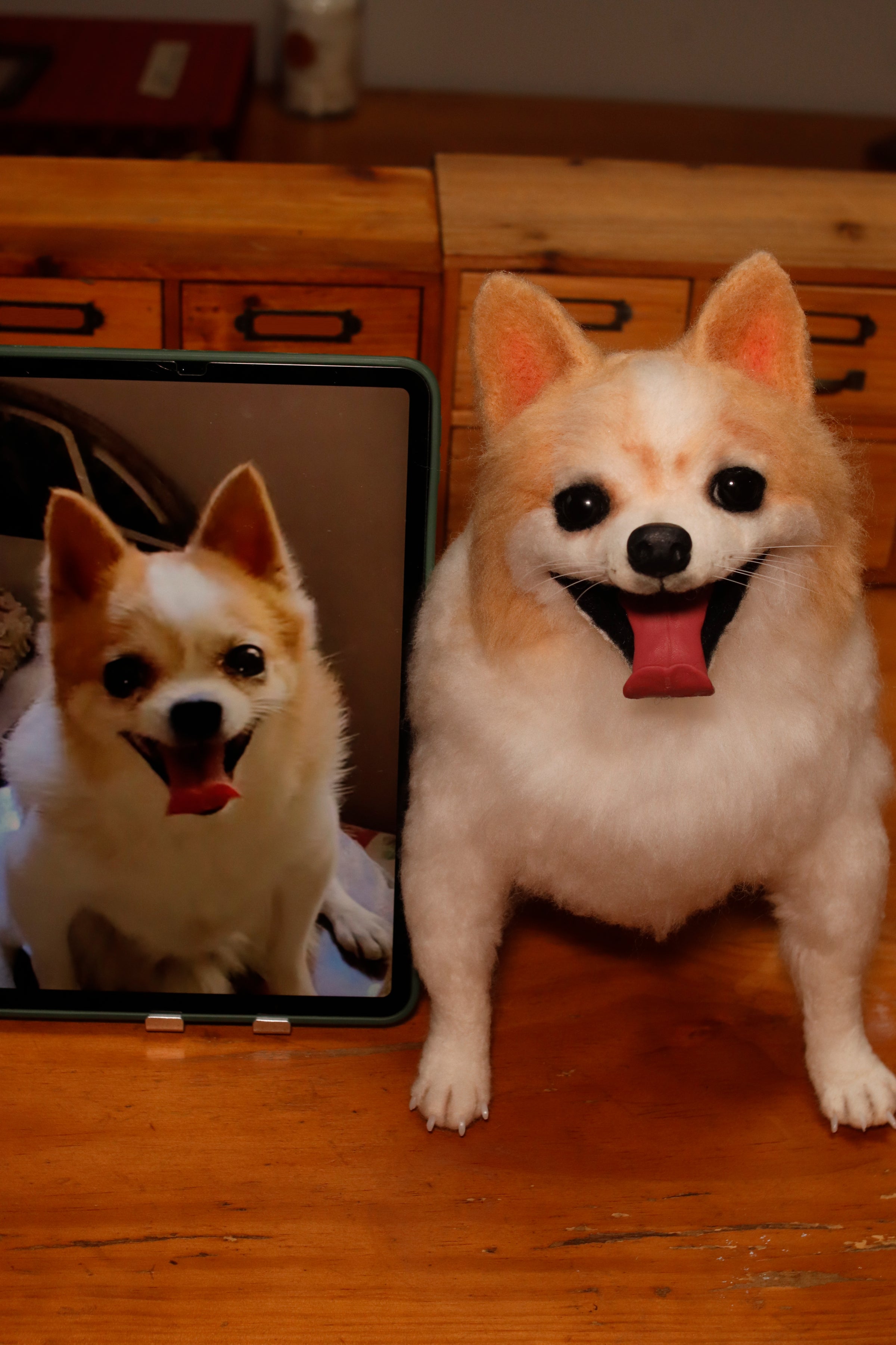 Custom 1:1 3D Wool Felt Portrait Pet