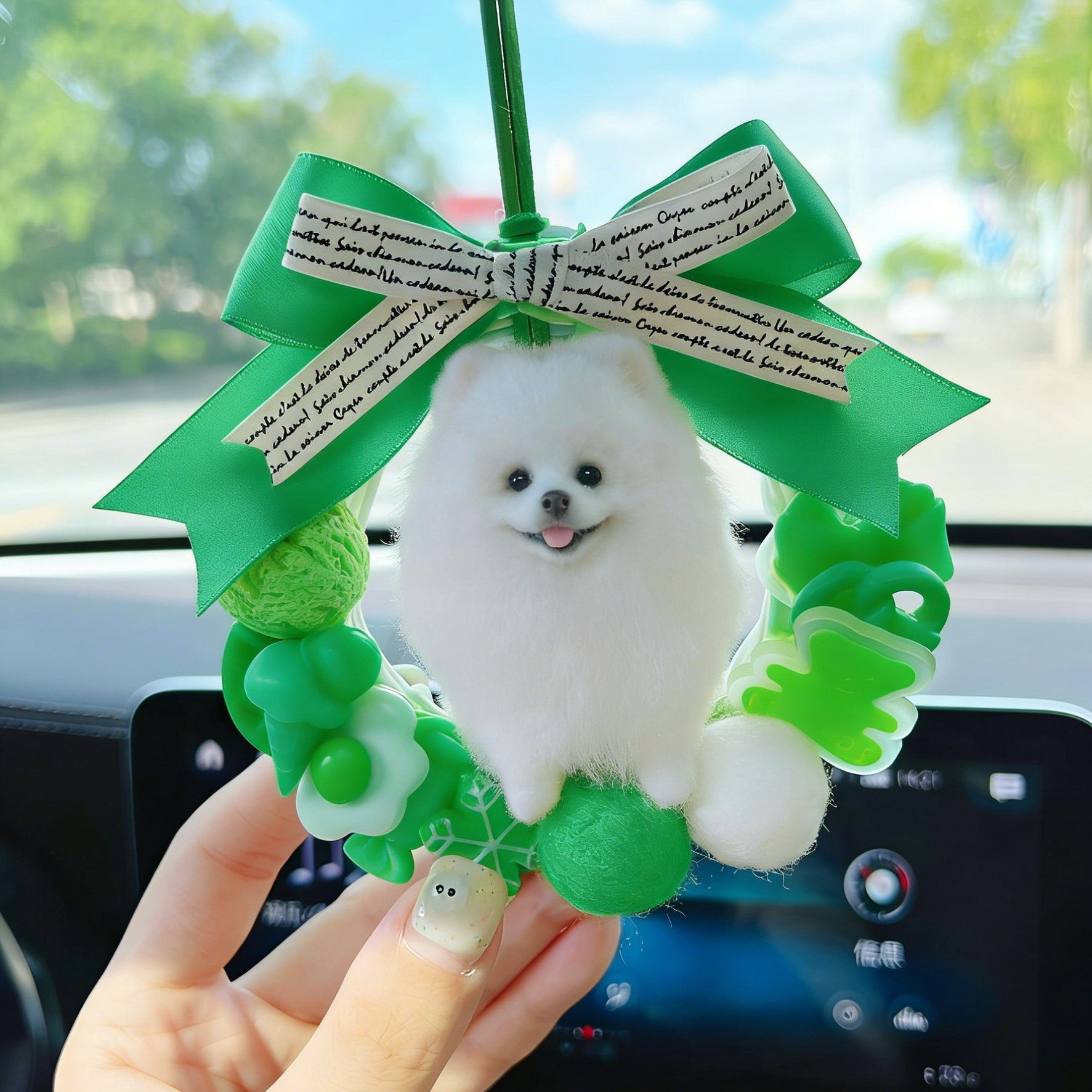 Custom Wool Felt Pet Car Charm