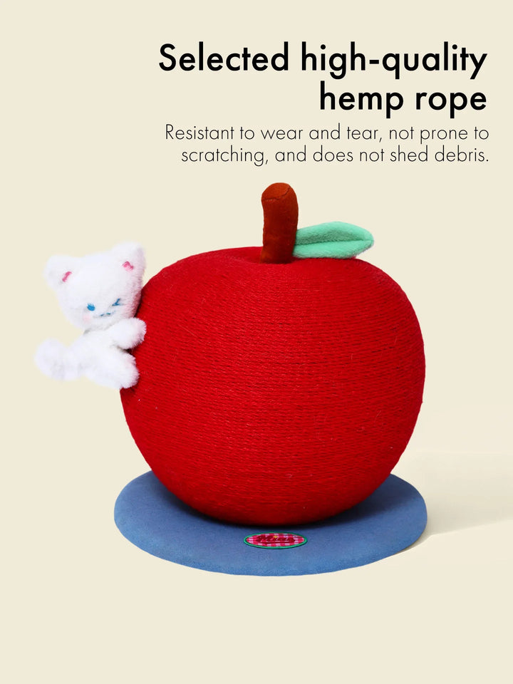 Apple Cat Tree with Honey Cat Lying Down