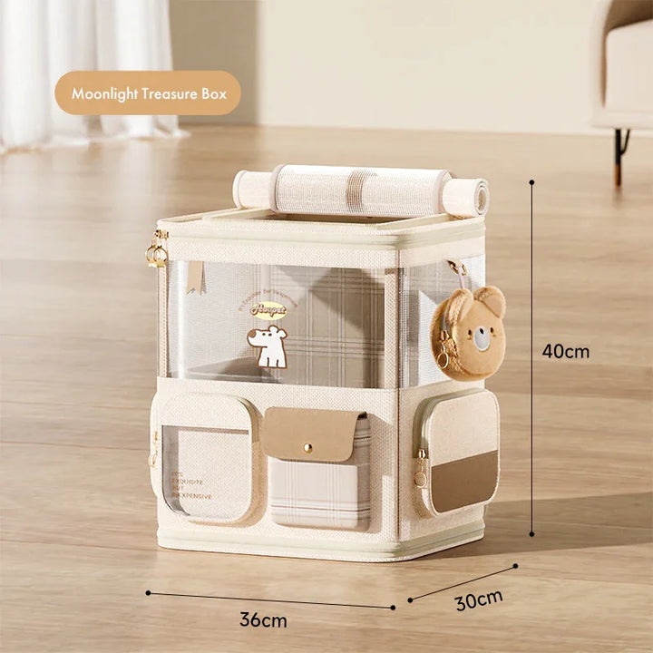 Hoopet-PP Cute Bear Rolling Backpack Set