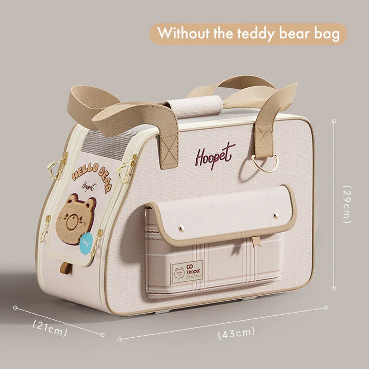Hoopet-PP Little Bear Car Pet Carrier Backpack