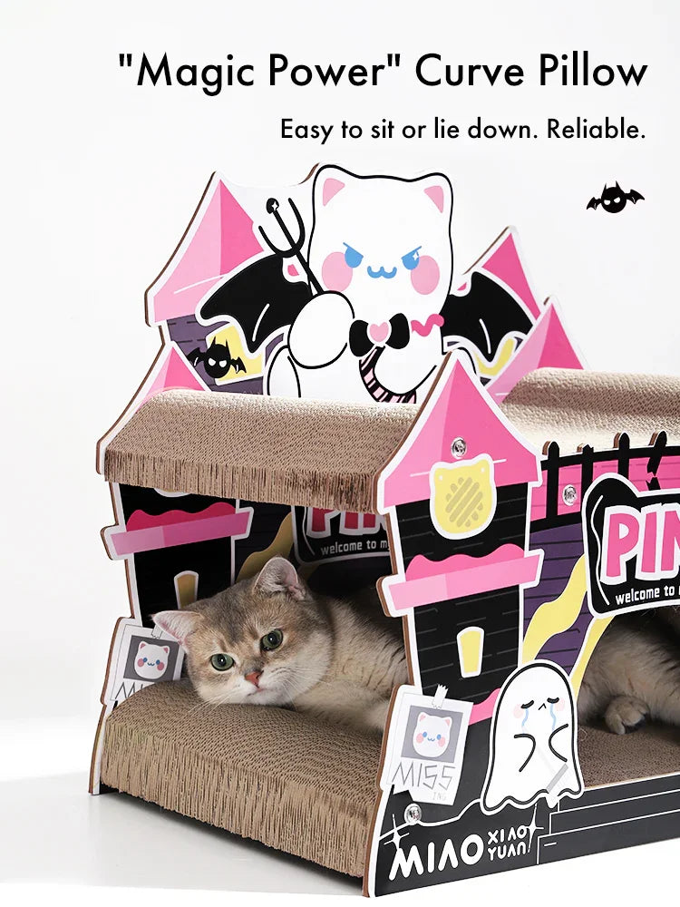 Magic Castle Cat Scratcher Cardboard