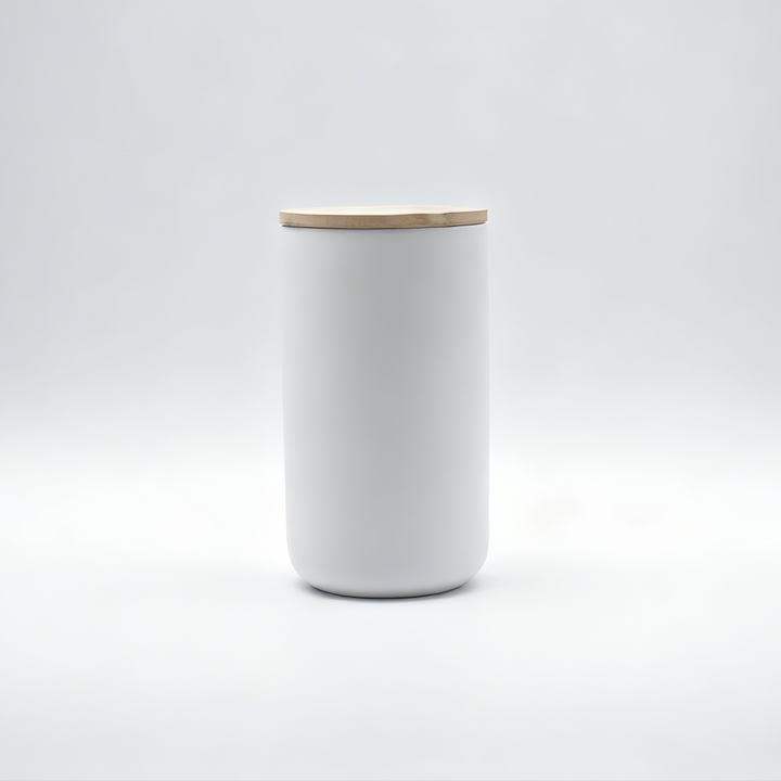 Minimalist Pet Urn & Storage Jar (Overglaze Enamel)