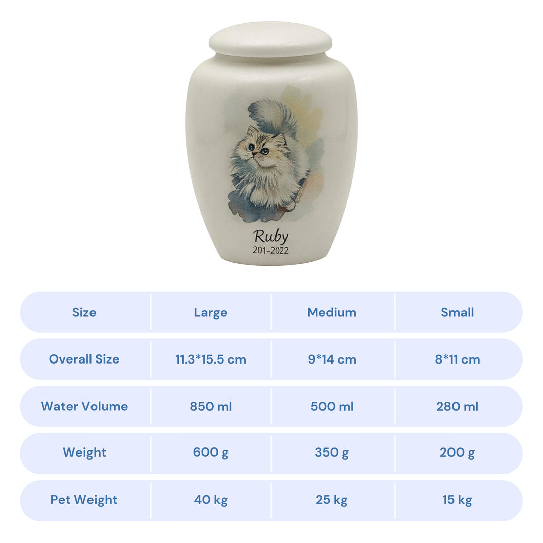 Standard Painted Pet Urn & Storage Jar