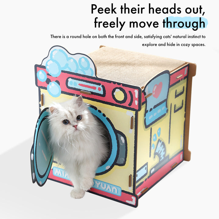 Washing Machine 2 in 1 Cat Scratcher Bed