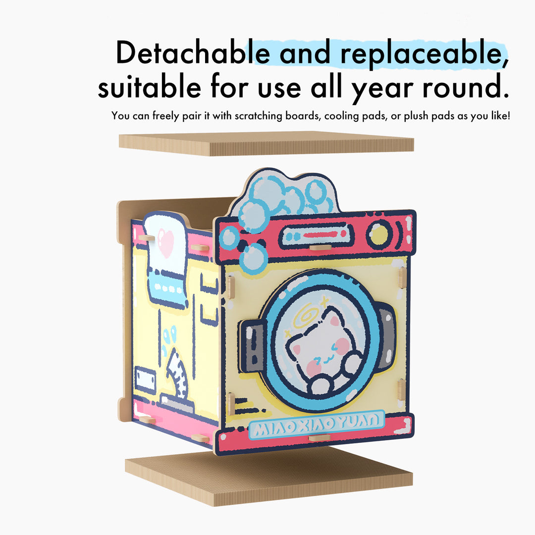 Washing Machine 2 in 1 Cat Scratcher Bed