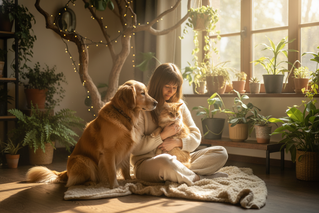 Nurturing Every Bond with Care
We aim to make life easier for pet parents and more reassuring for their beloved companions. Every detail we create is guided by one mission:

to nurture every bond with the warmth and purity of nature.