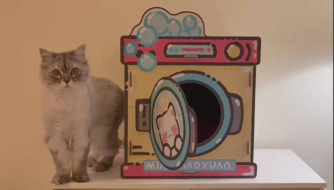 Washing Machine 2 in 1 Cat Scratcher Bed